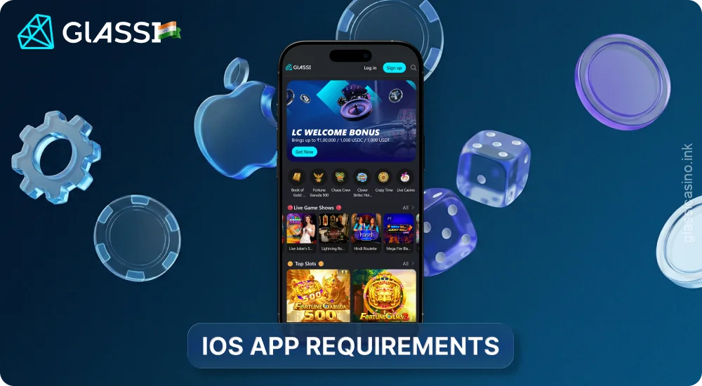 Glassi Casino works on both older and newer Apple devices