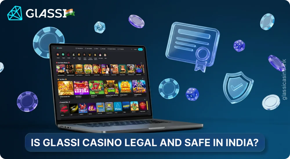 Glassi Casino in India is safe and operates under a license