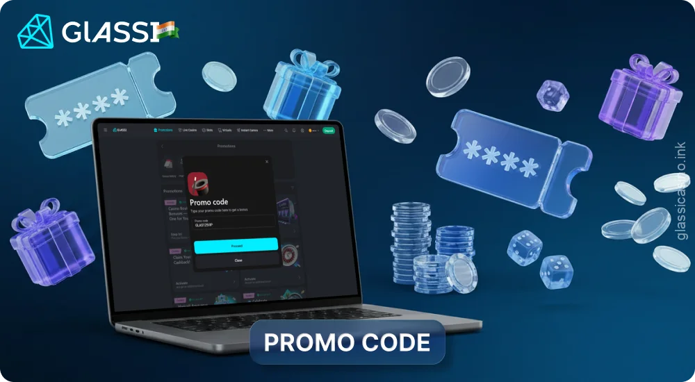 Glassi Casino promo codes offer additional bonuses, free spins, and favorable wagering requirements